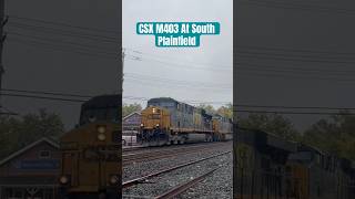 CSX M403 At South Plainfield railroad csxtrains railway [upl. by Alyat]