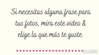 10 FRASES ORIGINALES PARA TUS FOTOS [upl. by Naimaj618]