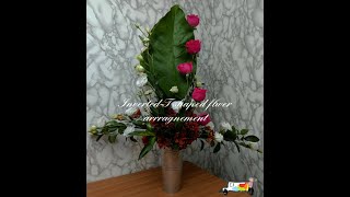 How to make an InvertedT flower arrangement  UnitySkyGarden [upl. by Ardnahs]