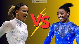 Rebeca Andrade X Simone Biles o grande duelo da Olimpíada de Paris [upl. by Baggett]