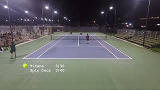 40 div  Nissan Titans vs Spin Doctors 10032024  Guam tennis [upl. by Ineslta175]