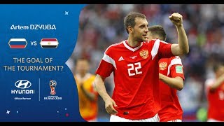 Artem DZYUBA goal vs Egypt  2018 FIFA World Cup  Hyundai Goal of the Tournament Nominee [upl. by Janeen245]