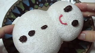 サンタ形のパン Santa Claus Snowman shaped sweet roll pastry [upl. by Athalla]