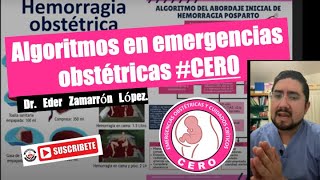 Algoritmos en emergencias obstétricas CERO siemprevirtualcomcero [upl. by Rothberg69]