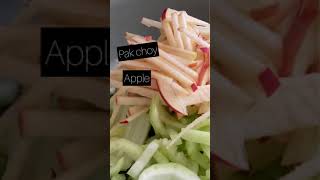 Easy amp Healthy Asian Salad with bak choy cucumber and apple  Spicy coriander lime dressing [upl. by Serafine]