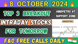 Best Intraday Stocks For Tomorrow  8 Oct 2024  Breakout Stocks For Tomorrow  Intraday Tips [upl. by Lehrer]