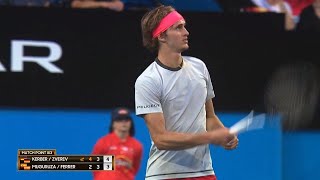 Team Germany v Team Spain highlights RR  Mastercard Hopman Cup 2019 [upl. by Yotal]