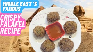 Crispy Falafel Recipe  Middle East Famous Falafel  Falafel Recipe  Arabic Food [upl. by Derte]