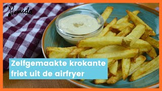 Airfryer recept Zelfgemaakte krokante friet uit de airfryer [upl. by Uhile150]