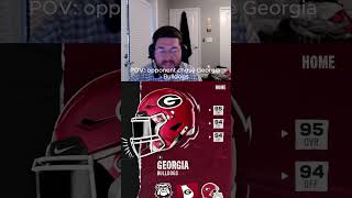 POV Opponent Chose Georgia Bulldogs cfb25 collegefootball collegefootball25 [upl. by Waldo]