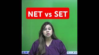 NET Vs SET Exam  SET or NET Which is Better🔥😱 shorts [upl. by Atnicaj]