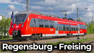 Im Regionalexpress nach Oberbayern  Führerstandsmitfahrt Regensburg  Freising  TALENT 2 – BR 442 [upl. by Keithley]