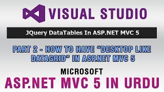 ASPNET MVC 5 Tutorial In Urdu  How to Have quotDesktop Like DataGridquot In ASPNET MVC 5 [upl. by Goto738]