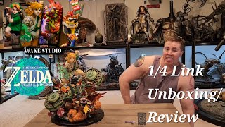 Wake Studios Zelda Tears of the Kingdom Link 14 Statue UnboxingReview [upl. by Durrace]