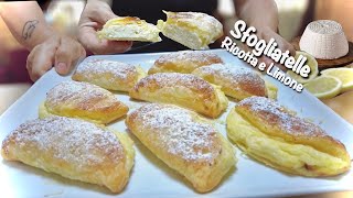 SFOGLIATELLE RICOTTA E LIMONE ricetta facile e veloce di Tutti a tavola [upl. by Etnor512]