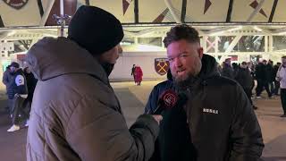 “At Last A Win This Year” West Ham 42 Brentford Fan Cam Marshy [upl. by Nosde]