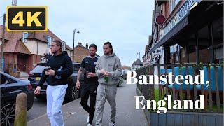 Banstead Surrey England  4K Walk [upl. by Chapnick]