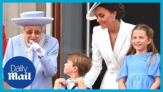 Queens Platinum Jubilee best moments from Trooping the Colour  Highlights [upl. by Sedlik]