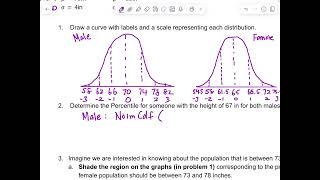 Normal Distribution Sample problem NormalCdf [upl. by Mayeda]