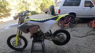 Husqvarna TC 85 track to trail conversion [upl. by Desiree]