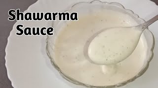 Shawarma Sauce  How to Make Shawarma Sauce  Market Style Sauce  Tahini Sauce [upl. by Jeconiah668]