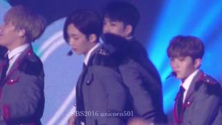 sbs gayo daejun 2016 seventeen jeonhan focus [upl. by Aihtela]