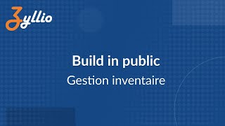 Build in public  Gestion inventaire [upl. by Kcirttap]