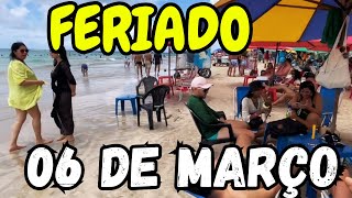 Porto de galinhas hoje🏖️06 de março FERIADO em Pernambuco e Teve abraços 🫂 [upl. by Egas]