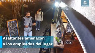 Cafetería sufre asalto por segunda ocasión en la colonia Condesa de la CDMX [upl. by Viviyan114]