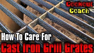 How To Care For Cast Iron Grill Grates [upl. by Disharoon]