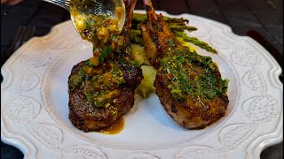 How to Make at Home Lemon Garlic Butter Lamb Chops [upl. by Anirbas]