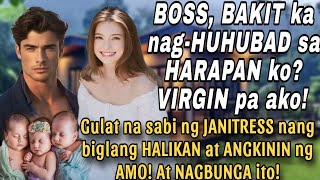 BOSS NAGHUHUBD KA SA HARAP KO VIRGIN PA AKO SABI NG JANITRESS NANG BIGLANG ANGKININ NG AMO [upl. by New445]