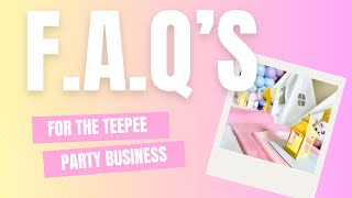 FAQ for starting a TeepeeSleepover Business [upl. by Ahsienroc325]