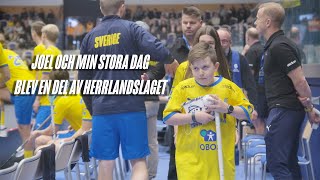 Joel och Min Stora Dag gästade Svensk Innebandy [upl. by Leifer]