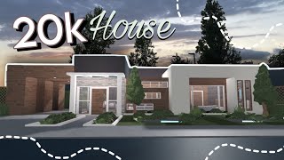 20k no Gamepass Bloxburg Modern Family House Build [upl. by Shoemaker]