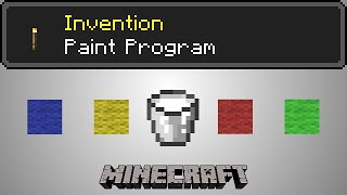 Advanced Paint Program  Minecraft Invention [upl. by Norman]