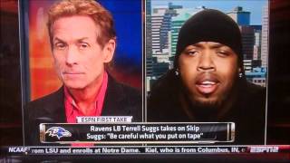 Skip Bayless vs Terrell Suggs [upl. by Bounds]