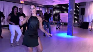 Samantha Bachata Class Footwork at the Novaera Social on September 27th 2024 [upl. by Odrude]