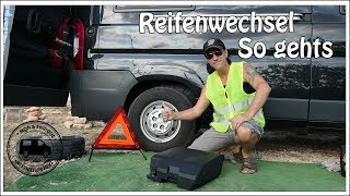 Radwechsel  Reifenwechsel beim Wohnmobil  Praxis Test [upl. by Ethbin]