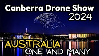 Drone Show Canberra  Australia Day 2024  Part 3 One and Many [upl. by Harvard]