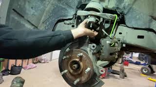 Wheel Bearing Replacement 2015 EcoDiesel 30L Ram 1500 [upl. by Airekal143]