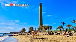 Canary Islands Beach Walk Maspalomas 2022  We❤️Canarias [upl. by Winne]