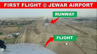 First flight at Jewar Airport  Jewar Airport ready for inauguration   Papa Construction [upl. by Erodaeht587]