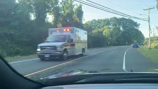 Simsbury Ambulance 1282 responding to Granby CT [upl. by Aidahs699]