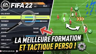 TUTO FIFA 22  La FORMATION CHEATÉE ACTUELLEMENT  TACTIQUES PERSO  412122 META [upl. by Niletac]