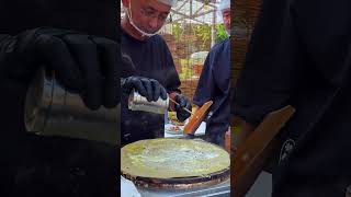 Can You Resist This Egg Pancake Stuffed with Beijing Duck 🥞🍗  Street Food in Asia [upl. by Yelsnit552]