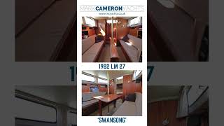 1982 LM27  SWANSONG  Motorsailer for sale with Mark Cameron Yachts [upl. by Ahtael]