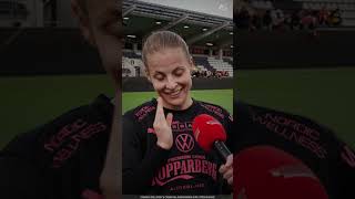 Anna Anvegård utser ligans bästa spelare [upl. by Ingunna938]