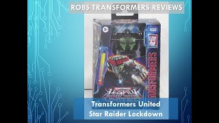 Robs Transformers Reviews Transformers United Star Raider Lockdown Nov 16th 2024 [upl. by Ardnosak]