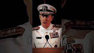 Most Inspiring Speech to NEVER BACK DOWN  Admiral McRavens mindset shorts [upl. by Enitsirt]